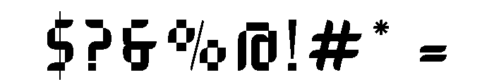 Gravion Regular Font OTHER CHARS