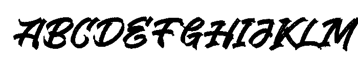 Gravité Libre Font UPPERCASE