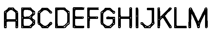 Gravity Warp Font UPPERCASE