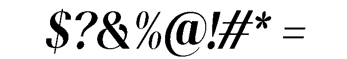 Gravontis Bold SemiCond Ita Font OTHER CHARS