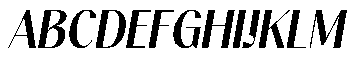 Gravontis Bold SemiCond Ita Font UPPERCASE