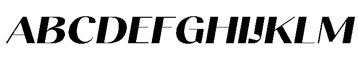 Gravontis ExtBd Exp Ita Font UPPERCASE