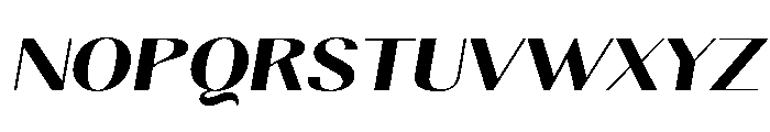 Gravontis ExtBd Exp Ita Font UPPERCASE