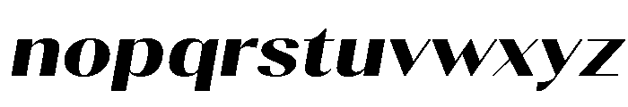 Gravontis ExtBd Exp Ita Font LOWERCASE