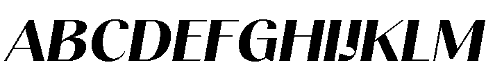Gravontis ExtBd SemExp Ita Font UPPERCASE