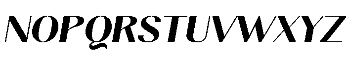 Gravontis ExtBd SemExp Ita Font UPPERCASE