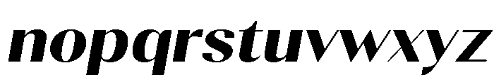 Gravontis ExtBd SemExp Ita Font LOWERCASE