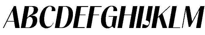 Gravontis ExtBd SemiCond Ita Font UPPERCASE