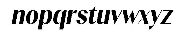 Gravontis ExtBd SemiCond Ita Font LOWERCASE