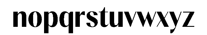 Gravontis ExtBd SemiCond Font LOWERCASE