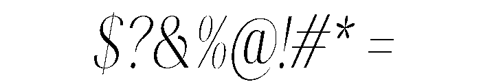 Gravontis ExtLt Cond Ita Font OTHER CHARS
