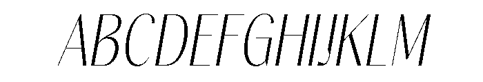 Gravontis ExtLt Cond Ita Font UPPERCASE