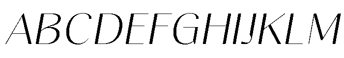 Gravontis ExtLt SemExp Ita Font UPPERCASE