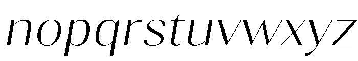 Gravontis ExtLt SemExp Ita Font LOWERCASE