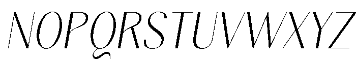 Gravontis ExtLt SemiCond Ita Font UPPERCASE