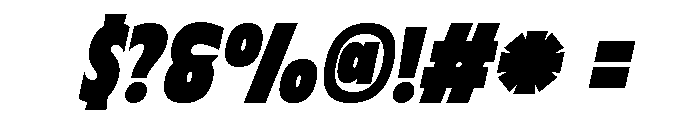 Gravorn  Italic Font OTHER CHARS