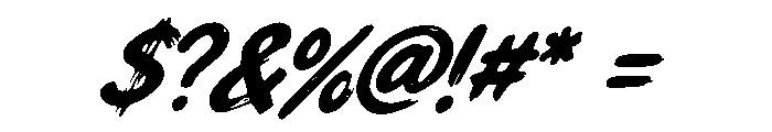 Gravoxa Italic Italic Font OTHER CHARS