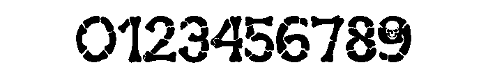 Gray Bone Font Font OTHER CHARS