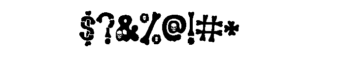 Gray Bone Font Font OTHER CHARS