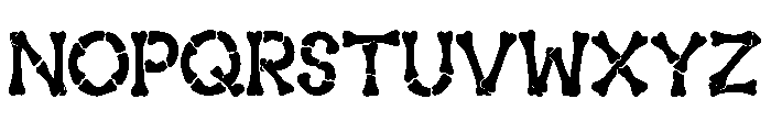Gray Bone Font Font UPPERCASE