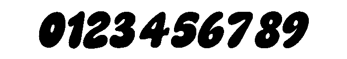 Great Chunky Italic Font OTHER CHARS
