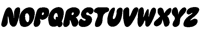 Great Chunky Italic Font UPPERCASE