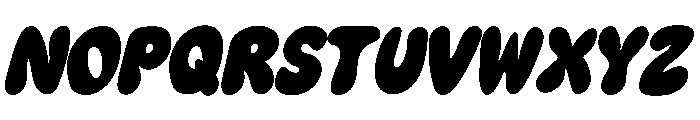 Great Chunky Italic Font LOWERCASE