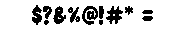 Great Chunky Font OTHER CHARS