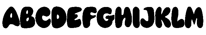 Great Chunky Font UPPERCASE