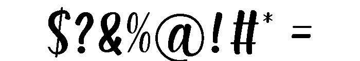 Great Haste Font OTHER CHARS