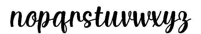 Great Haste Font LOWERCASE