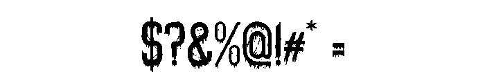 Great Hell Font OTHER CHARS