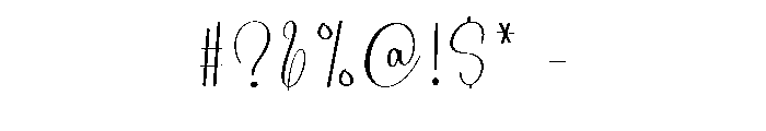 Great October Font OTHER CHARS
