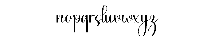 Great October Font LOWERCASE