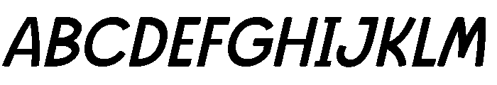 Great Sans Italic Font UPPERCASE