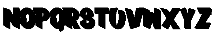 Great Things Extrude Regular Font LOWERCASE