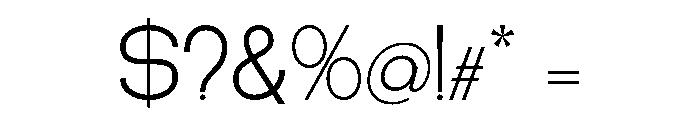 GreatGustoExtraLight-Regular Font OTHER CHARS