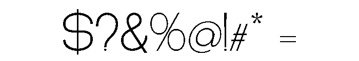 GreatGustoThin-Regular Font OTHER CHARS