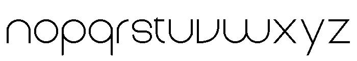 GreatGustoThin-Regular Font LOWERCASE