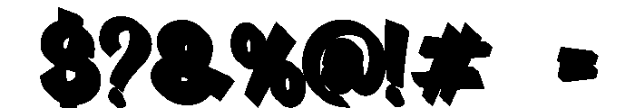 GreatThingsExtrude-Regular Font OTHER CHARS
