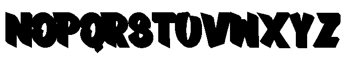 GreatThingsExtrude-Regular Font LOWERCASE