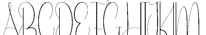 Greatening Font UPPERCASE