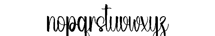 Greathink Font LOWERCASE