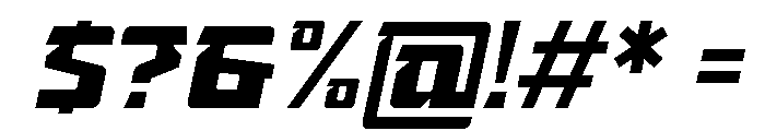 Greaty Italic Font OTHER CHARS