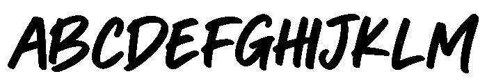 Gred Menzy Font UPPERCASE