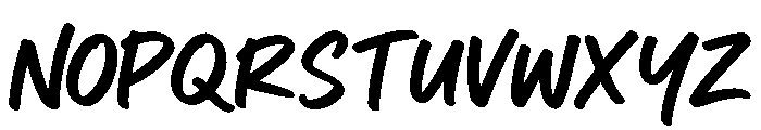 Gred Menzy Font UPPERCASE