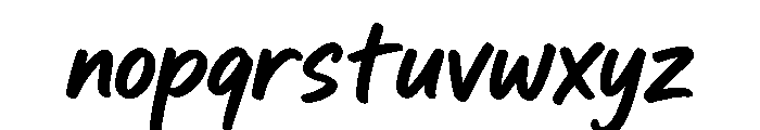 Gred Menzy Font LOWERCASE