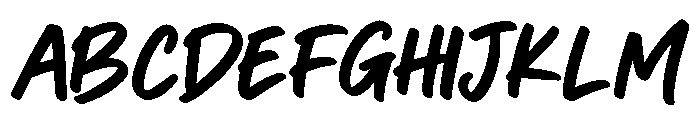 GredMenzy Font UPPERCASE