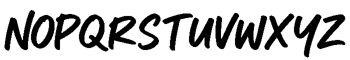 GredMenzy Font UPPERCASE
