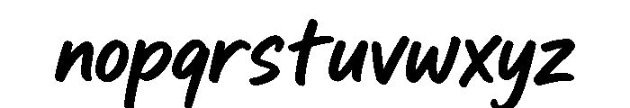 GredMenzy Font LOWERCASE